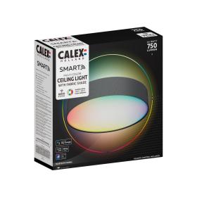 Calex LED plafondlamp Smart zwart ⌀30cm RGBWW