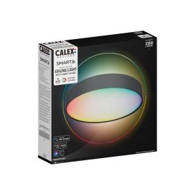 Calex LED plafondlamp Smart zwart ⌀40cm RGBWW