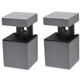 Duraline plankdager mini clip kubus zilver 3x3x4.4cm