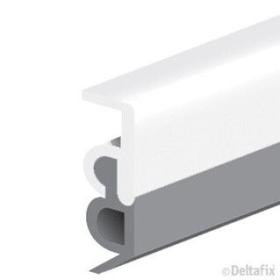 Deltafix tochtprofiel opbouw acrylbestendig wit 2,4m