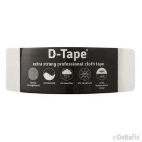 Deltafix  Duct Tape permanente tape wit 50mm 50m