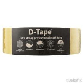 Deltafix  Duct Tape permanente tape geel 50mm 50m