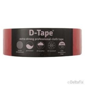 Deltafix  Duct Tape permanente tape rood 50mm 50m