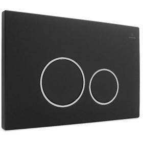 Dynamic Way bedieningspaneel Circle dual flush mat zwart