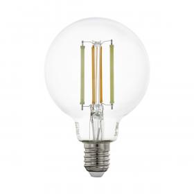 Eglo  Zigbee LED filament kogellamp dimbaar E27 5,5W helder 12cm