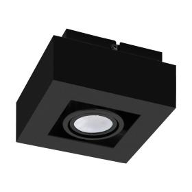 Eglo Mendoza LED opbouwspot 1-lichts dim kantelbaar zwart staal