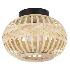 Eglo LED plafondlamp Towcester bruin ⌀26cm warm wit dimbaar