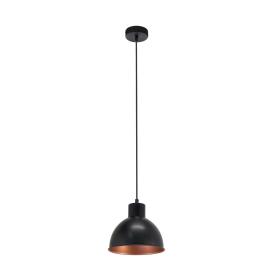 Eglo hanglamp Truro1 zwart/koper