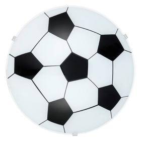 Eglo Junior 1 LED plafondlamp Voetbal ⌀24,5cm wit staal