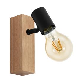 Eglo Townshend 3 LED wandlamp zwart kantelbaar