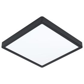 Eglo Fueva 5 LED badkamer plafondlamp vierkant zwart