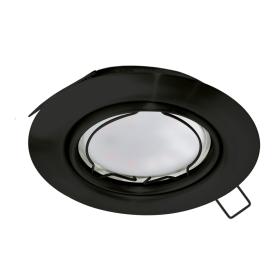 Eglo LED inbouwspot Peneto zwart 8,7cm dimbaar