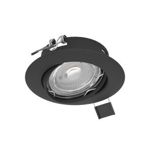 Eglo LED inbouwspot Peneto zwart 8,7cm dimbaar set van 3