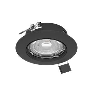 Eglo LED inbouwspot Peneto zwart 7,8cm dimbaar set van 3