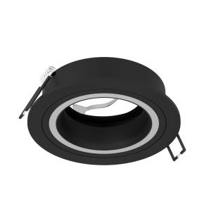 Eglo LED inbouwspot Carosso zwart 9,3cm dimbaar