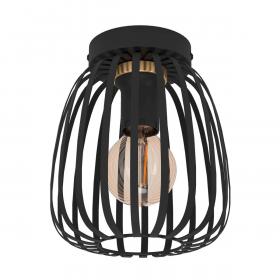 Eglo LED plafondlamp Pocicas zwart ⌀20cm warm wit dimbaar