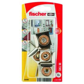 Fischer SKL spiegelbevestiging verzinkt nylon verzinkt 6x30mm 4st
