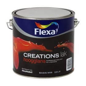 Flexa Creations lak hoogglans W05 mengbaar 2,5l