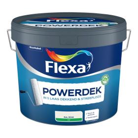 Flexa Powerdek muurverf mat RAL9016 verkeerswit 10L