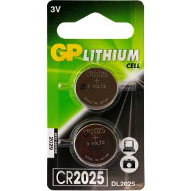 GP batterij knoopcel CR2025 lithium 2st