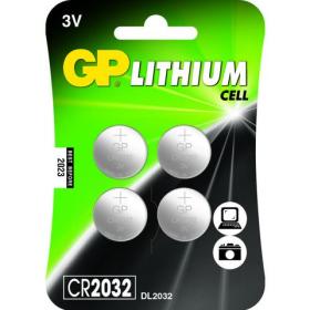 GP batterij knoopcel CR2032 lithium 4st