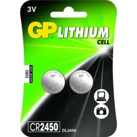 GP batterij knoopcel CR2450 lithium 2st