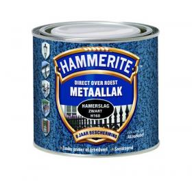 Hammerite Hamerslag metaallak zijdeglans H160 zwart 250ml