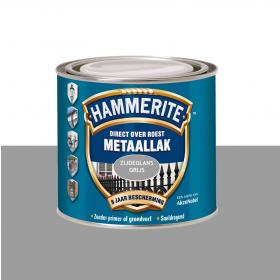 Hammerite  metaallak zijdeglans  grijs 250ml