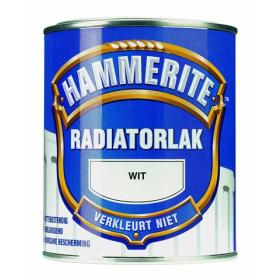 Hammerite radiatorlak hoogglans RAL9010 zuiver wit 250ml