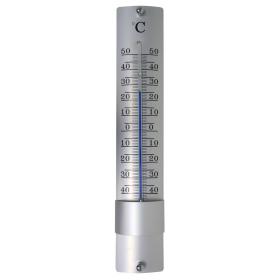 Hendrik Jan thermometer aluminium zilver 10x1,5x33,5cm