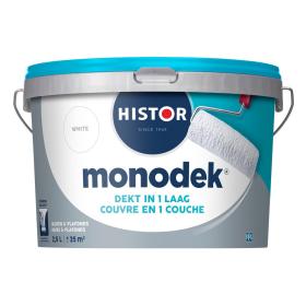 Histor Monodek muurverf mat 6400 wit 2,5L