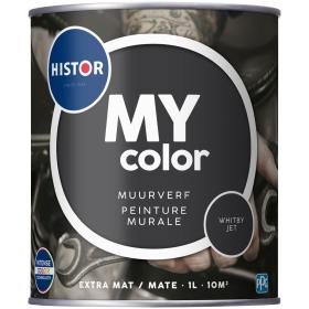 Histor MY color muurverf extra mat whitby jet 1L
