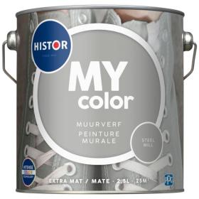 Histor MY color muurverf extra mat steel mill 2,5L