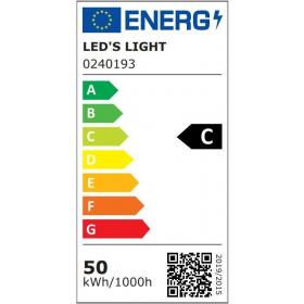 Led's Light LED buitenlamp Premium breedstraler met sensor 50W zwart