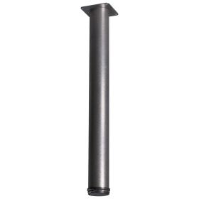 Meubelpoot Bonita rond metaal hamerslag zwart ⌀7,6x72cm