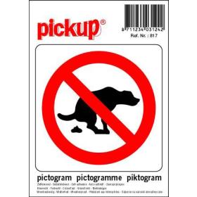 Pickup pictogram geen hondenpoep 100x100mm
