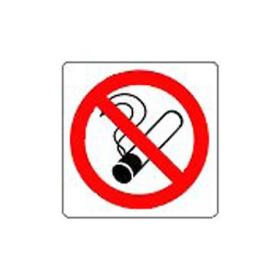 Pickup stickervel verboden te roken 100x100mm