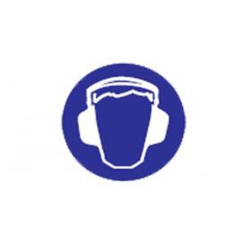 Pickup pictogram oorbescherming zelfklevend Ø150mm