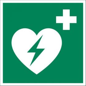 Pickup pictogram AED defibrillator 200x200mm
