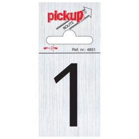 Pickup pictogram route cijfer 1 aluminium 60x44mm