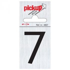 Pickup pictogram route cijfer 7 aluminium 60x44mm