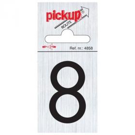 Pickup pictogram route cijfer 8 aluminium 60x44mm