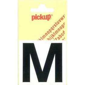 Pickup Helvetica plakletter hoofdletter M zwart 40mm