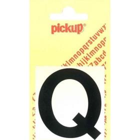 Pickup Helvetica plakletter hoofdletter Q zwart 40mm