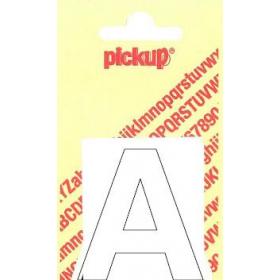 Pickup Helvetica plakletter hoofdletter A wit 40mm