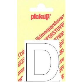 Pickup Helvetica plakletter hoofdletter D wit 40mm