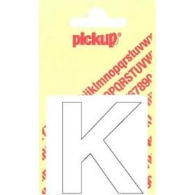 Pickup Helvetica plakletter hoofdletter K wit 40mm