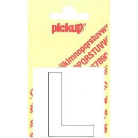 Pickup Helvetica plakletter hoofdletter L wit 40mm