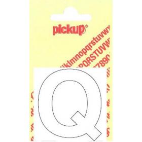 Pickup Helvetica plakletter hoofdletter Q wit 40mm