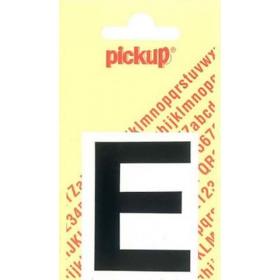 Pickup Helvetica plakletter hoofdletter E zwart 60mm